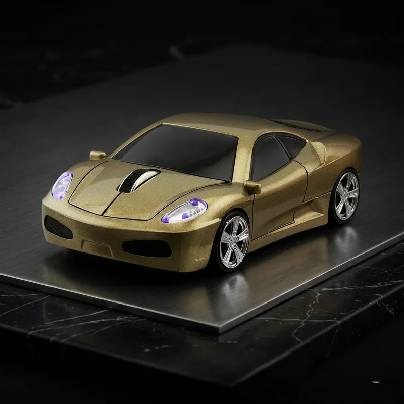 Portable Car‑Shaped 2.4G Optical USB Wireless Mouse