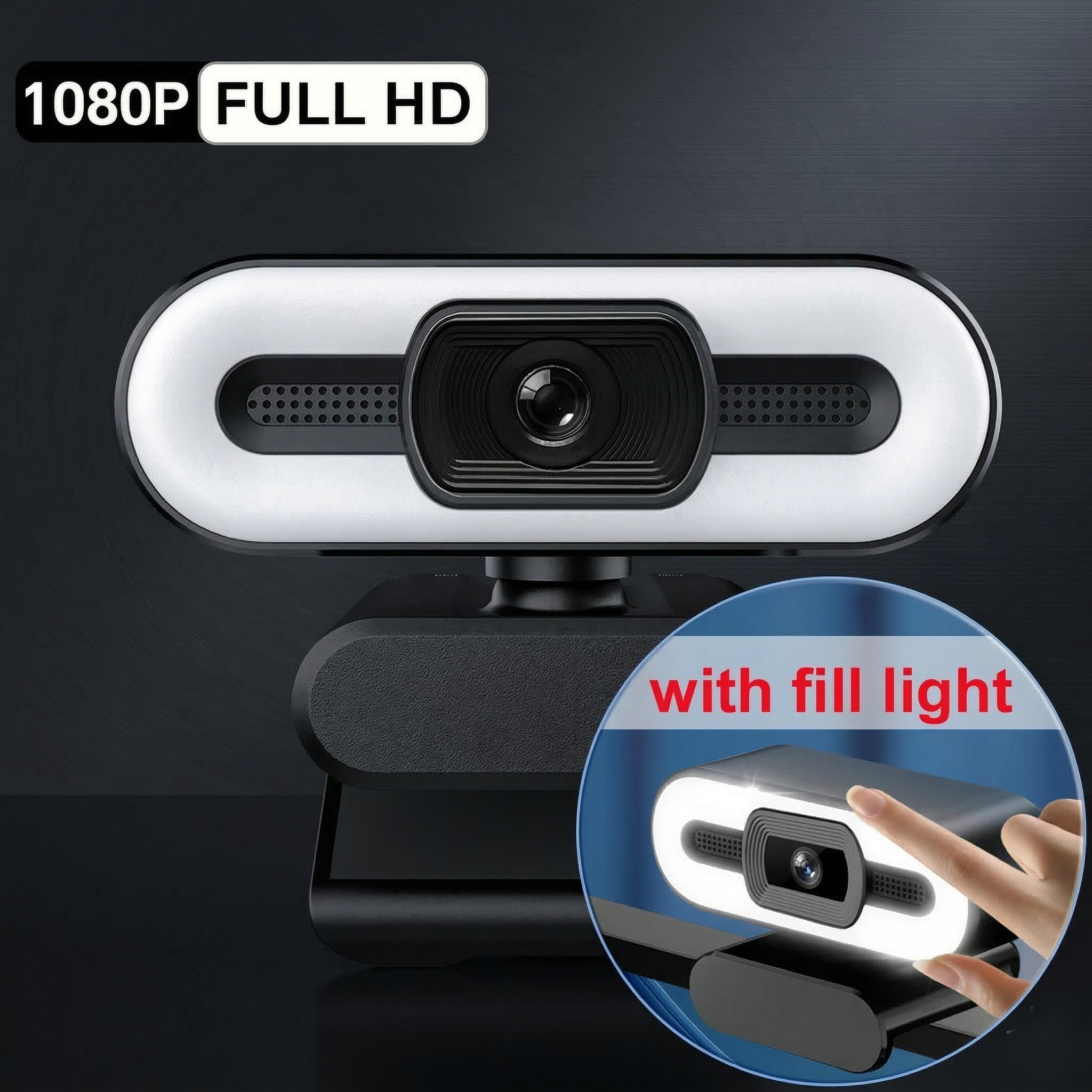 Ultra HD 4K Autofocus Webcam | Built-in Mic for Streaming & Office