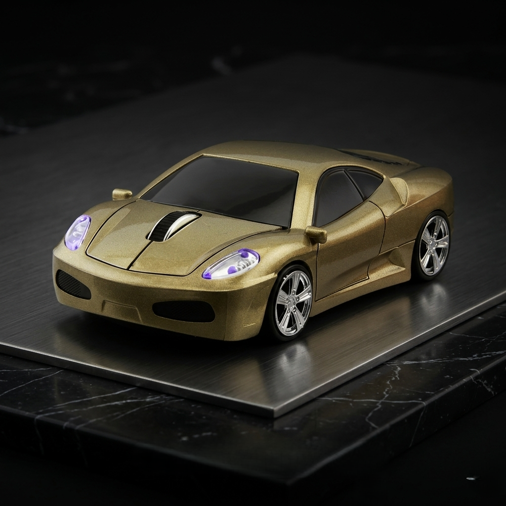 Portable Car‑Shaped 2.4G Optical USB Wireless Mouse