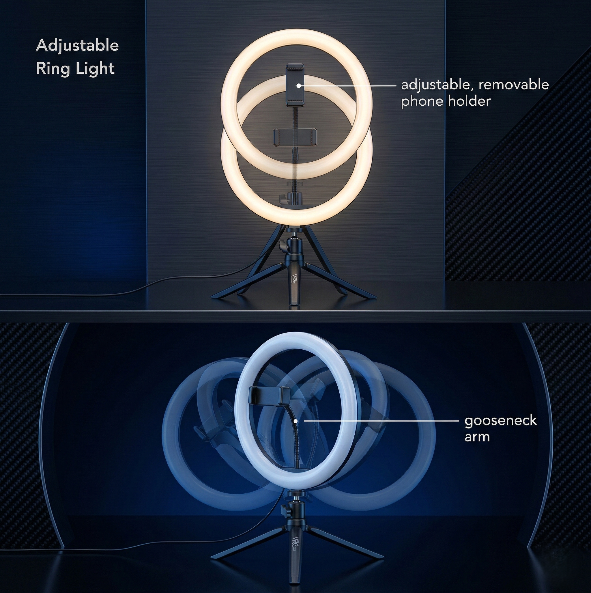 10 Inch LED Ring Light with Adjustable Stand