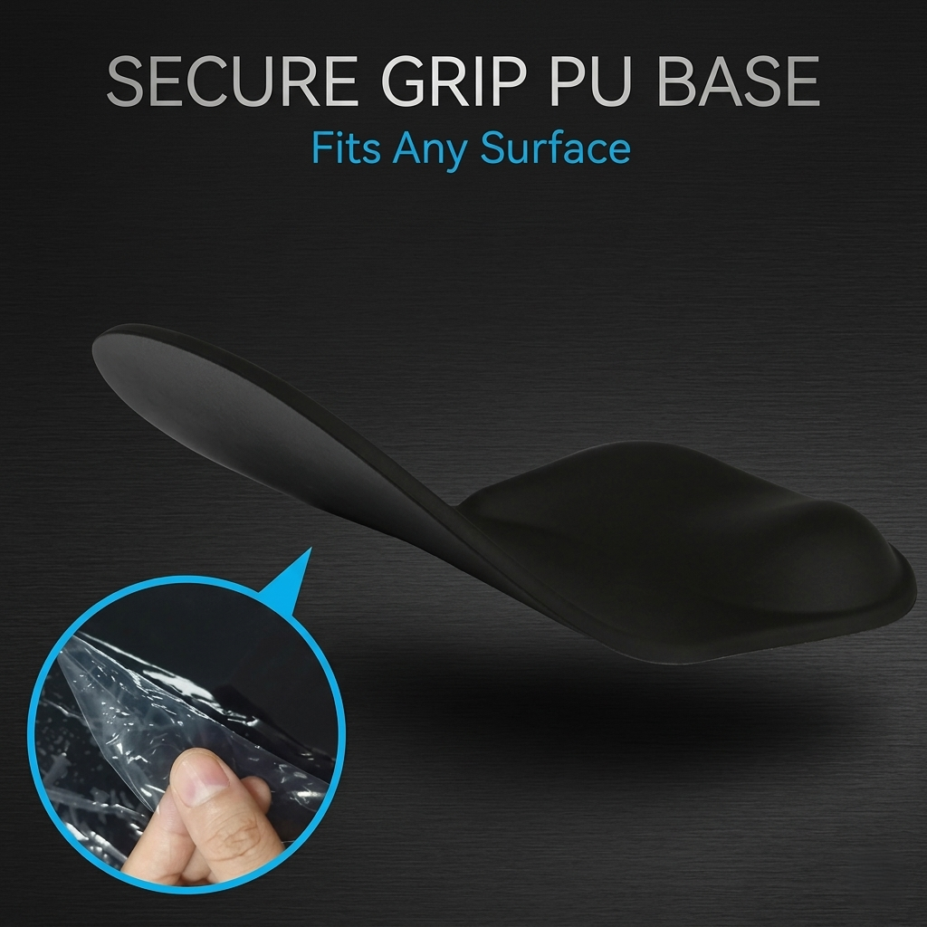 Ergonomic Gel Wrist Rest Mouse Pad – Non-Slip Base