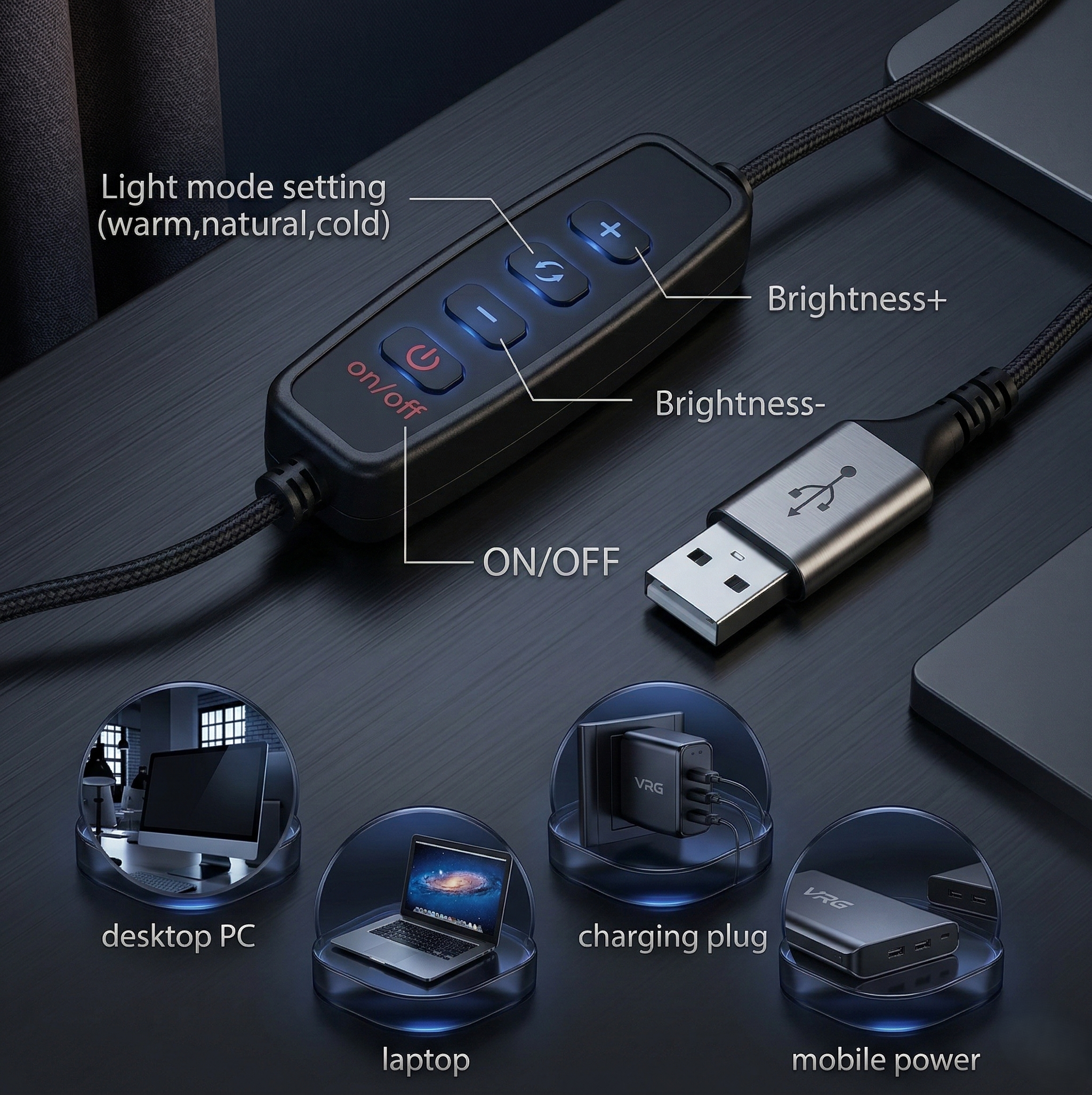 10 Inch LED Ring Light with Adjustable Stand