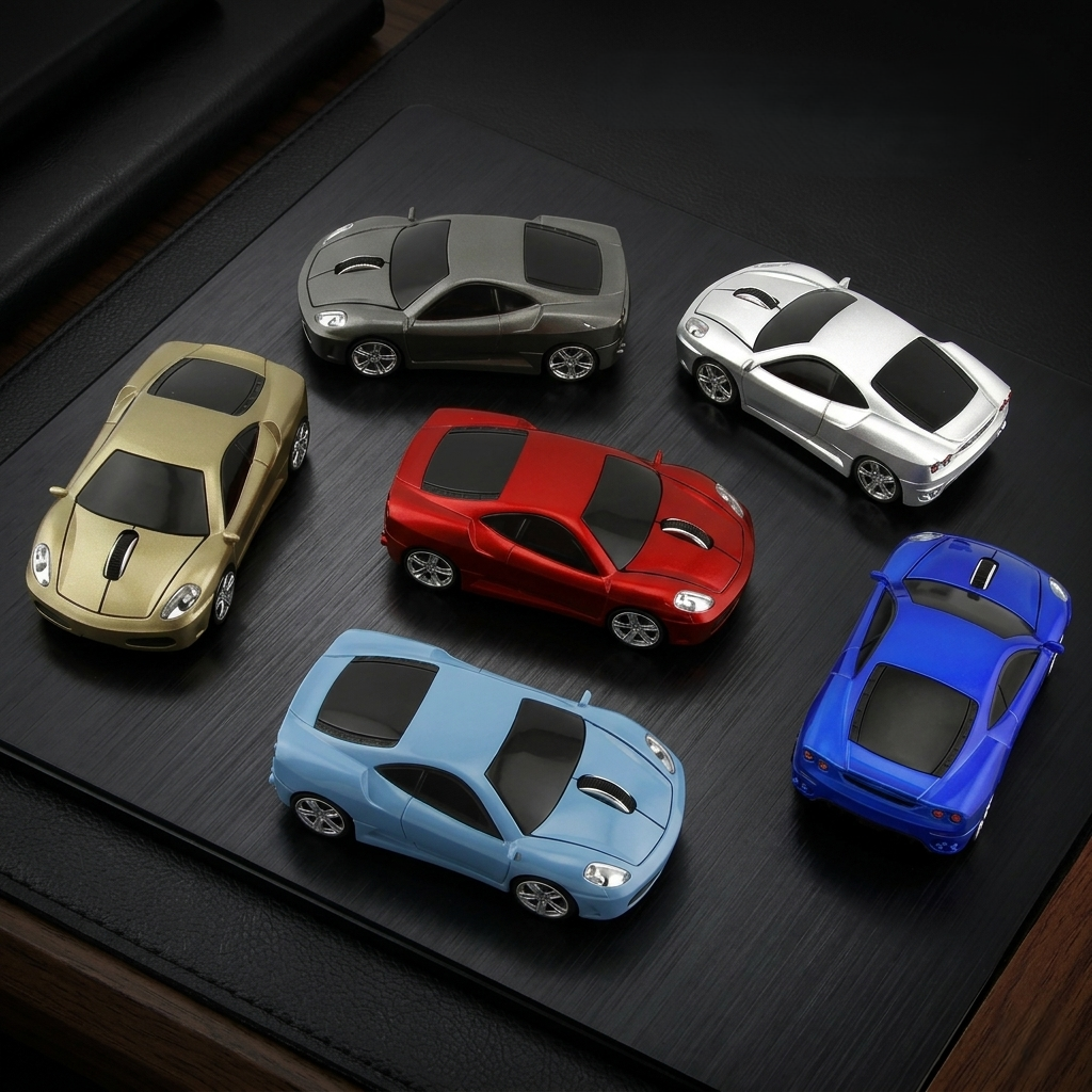 Portable Car‑Shaped 2.4G Optical USB Wireless Mouse