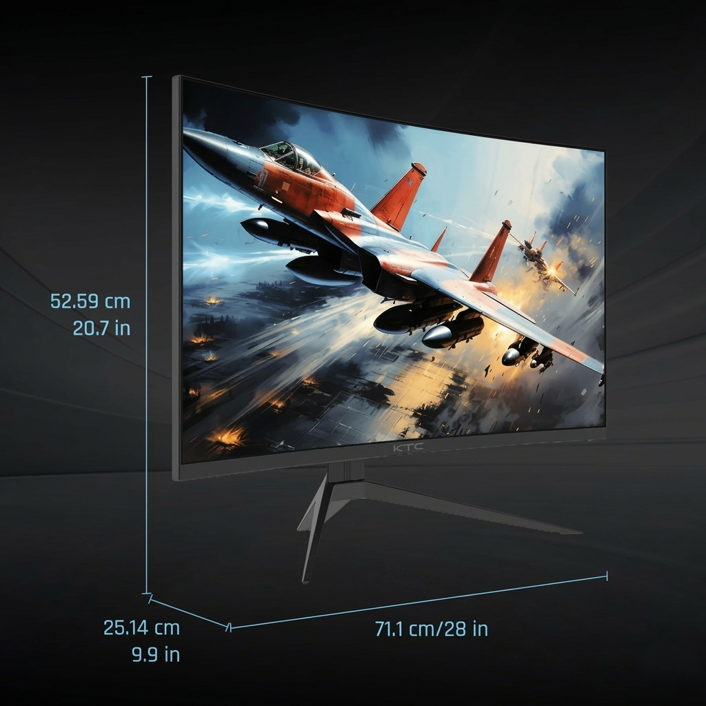 KTC 32 Inches 240Hz Curved Gaming Monitor 1500R, 1080P, HDR10, 1ms
