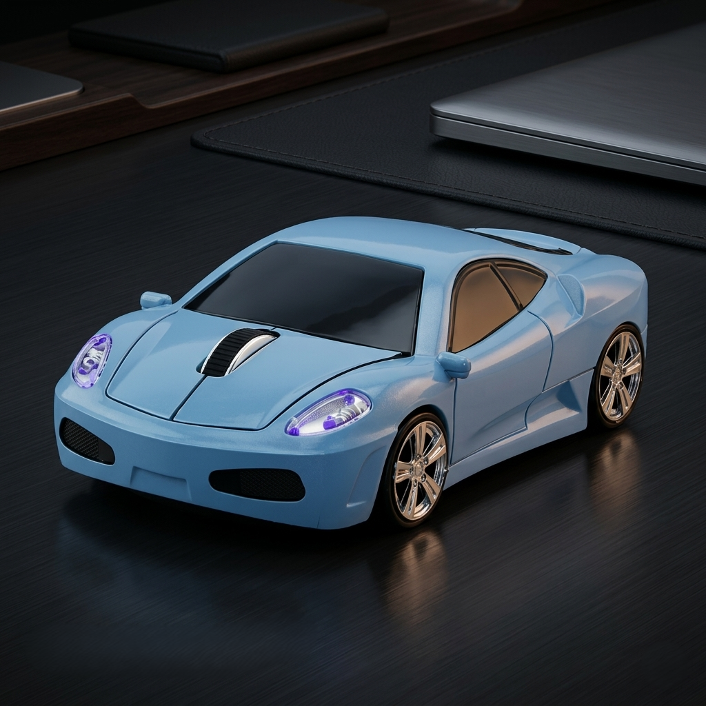 Portable Car‑Shaped 2.4G Optical USB Wireless Mouse