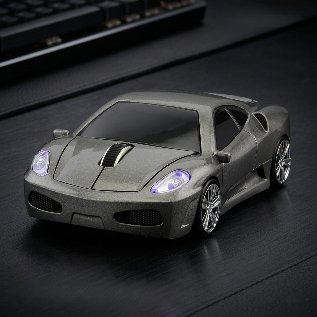 Portable Car‑Shaped 2.4G Optical USB Wireless Mouse