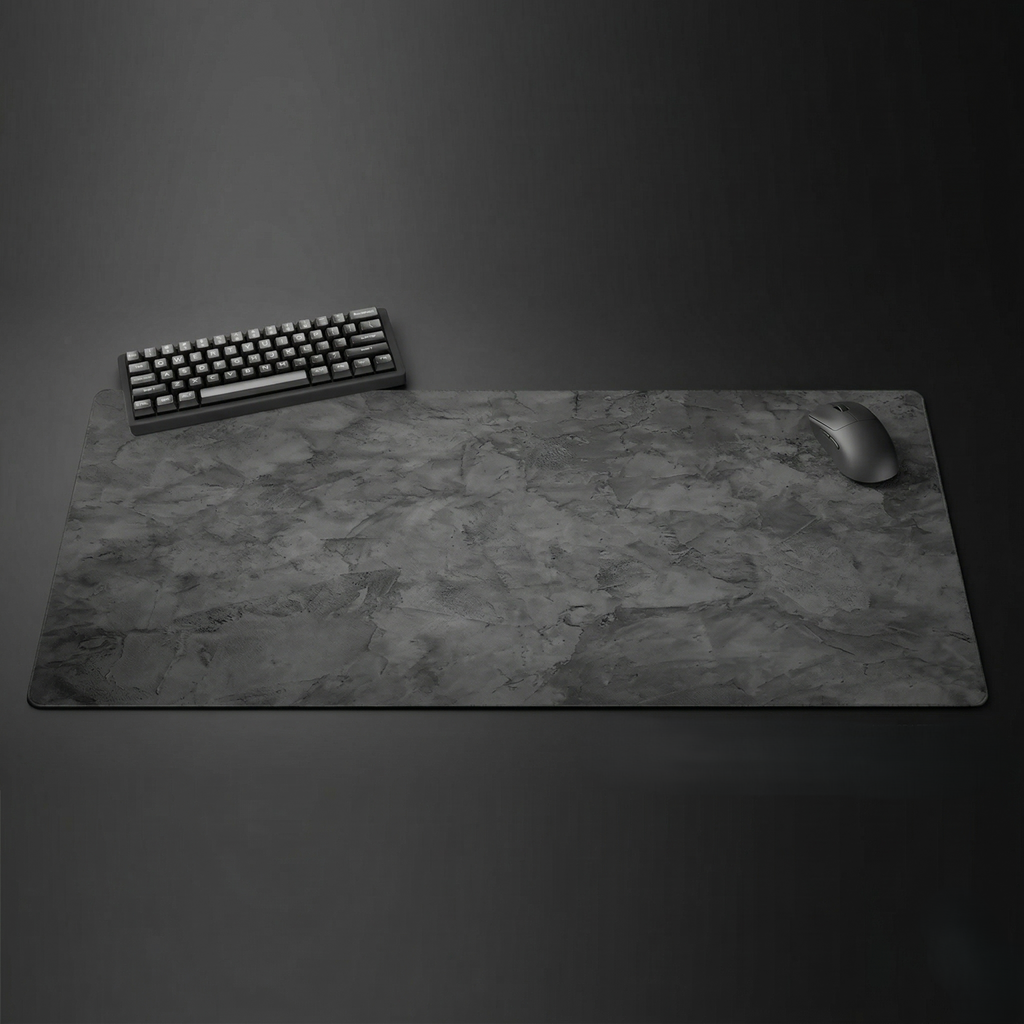 Gray Series Mouse Pad, Overlocked Edges, Desk Mat for PC & Laptop