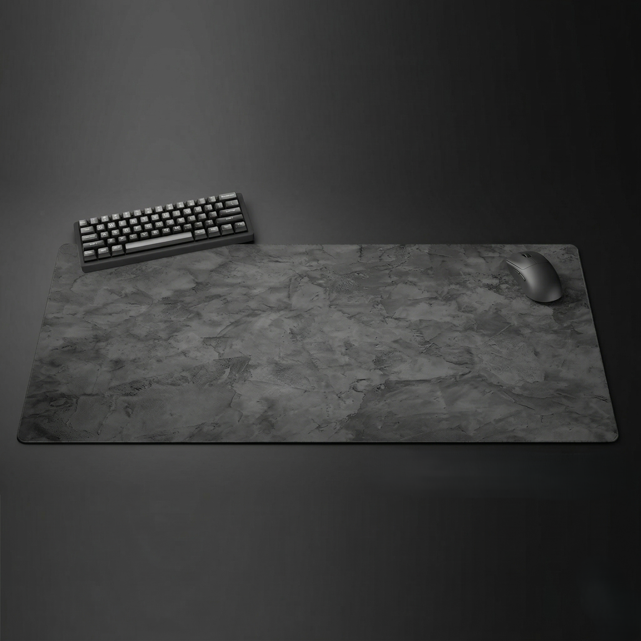 Gray Series Mouse Pad, Overlocked Edges, Desk Mat for PC & Laptop