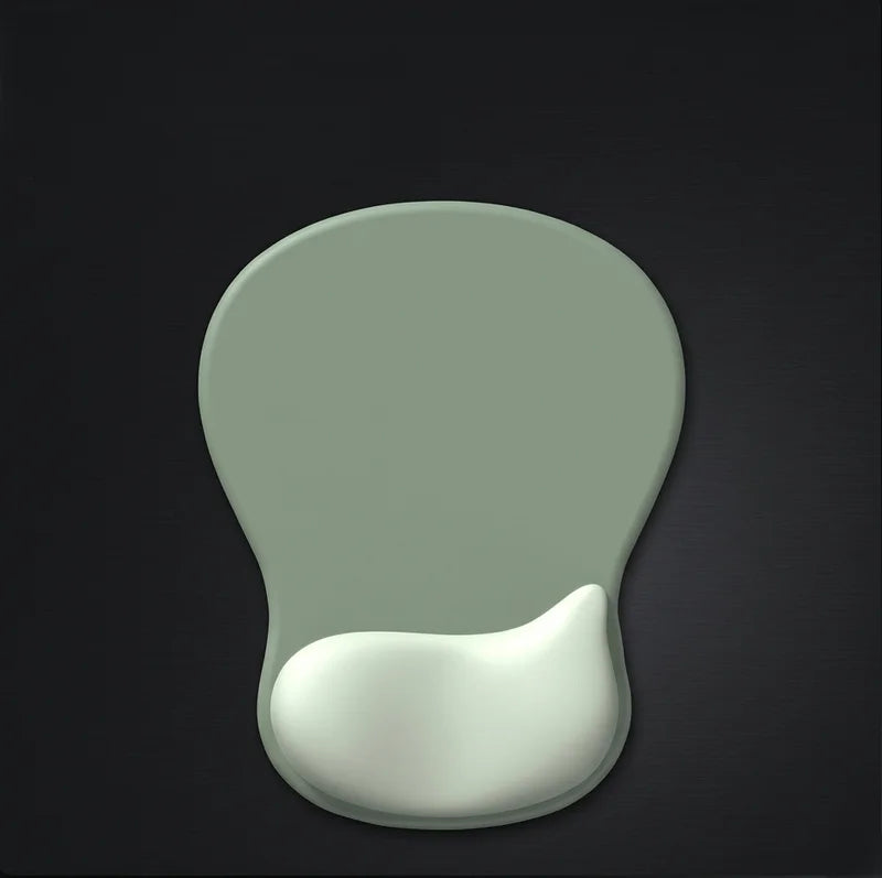 Green wrist rest on a dark background