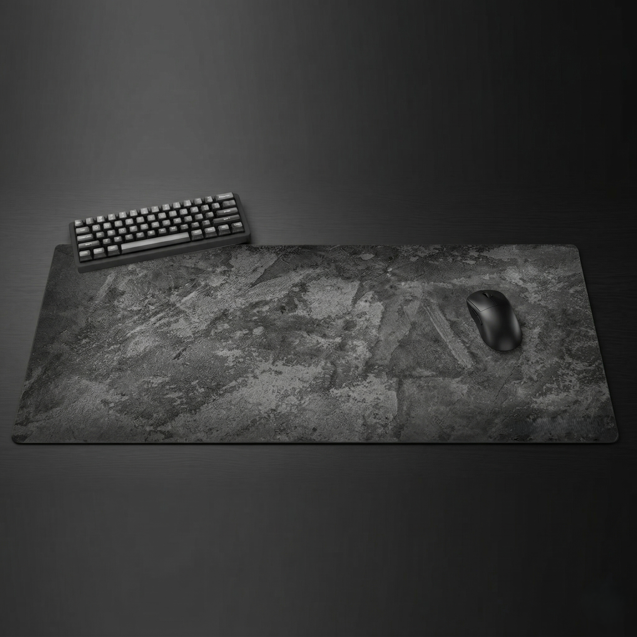 Gray Series Mouse Pad, Overlocked Edges, Desk Mat for PC & Laptop