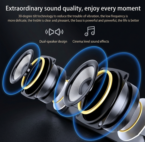 2-in-1 Universal Soundbar | Bluetooth & 3.5mm Aux Support