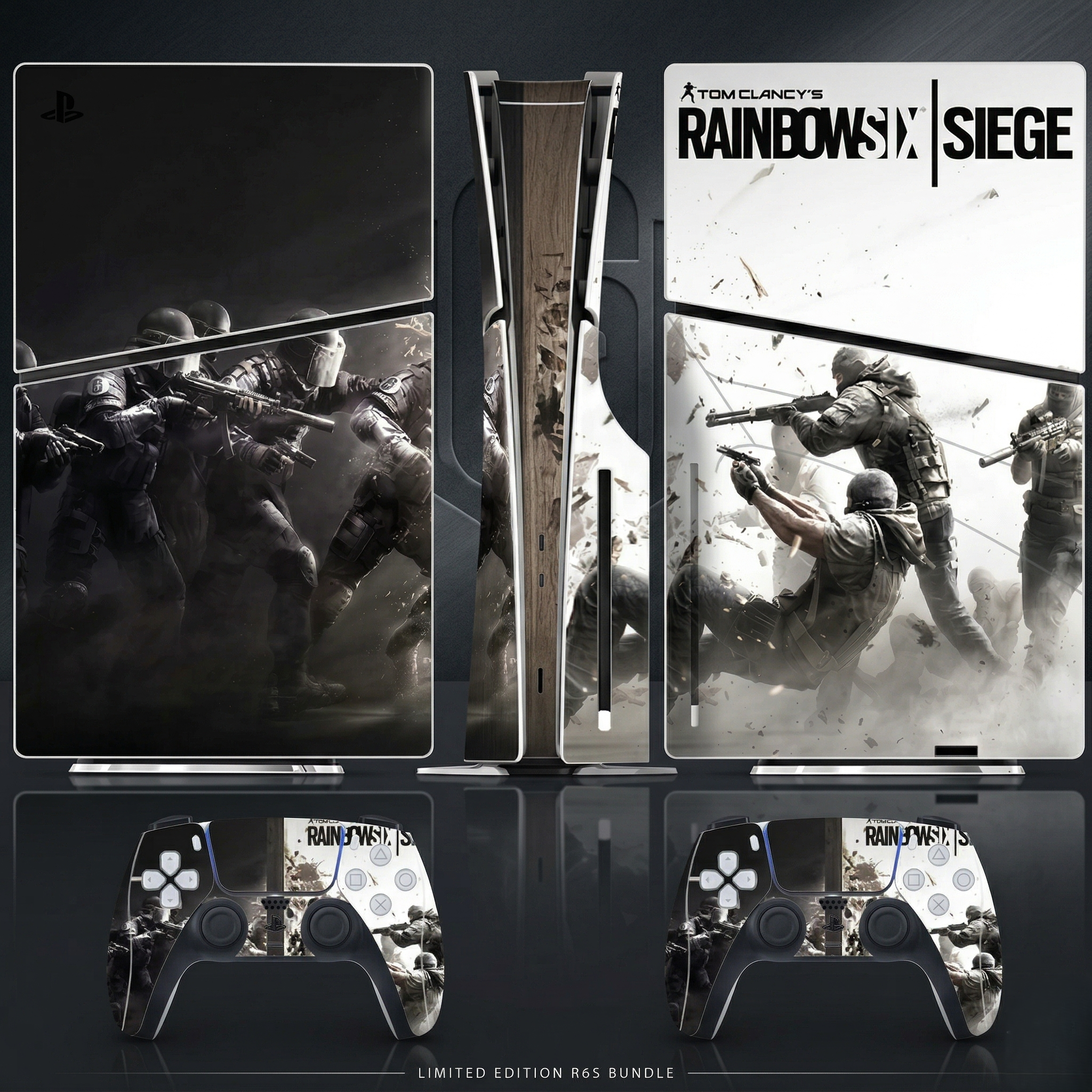 Rainbow Six Siege PS5 Slim Disc Vinyl Skin Set for Console & Controllers