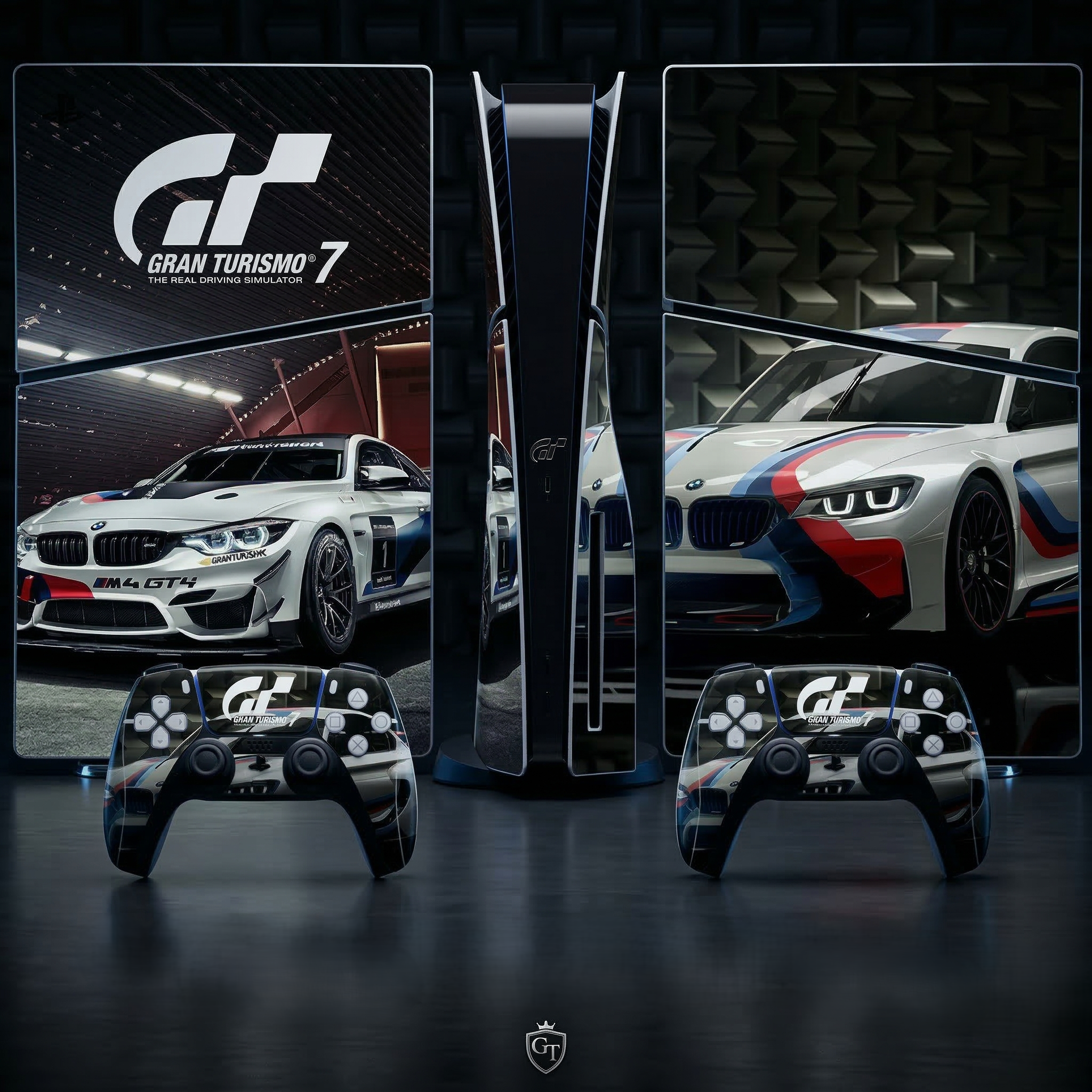 Gran Turismo PS5 Slim Digital Vinyl Skin Set For Console & 2 Controller