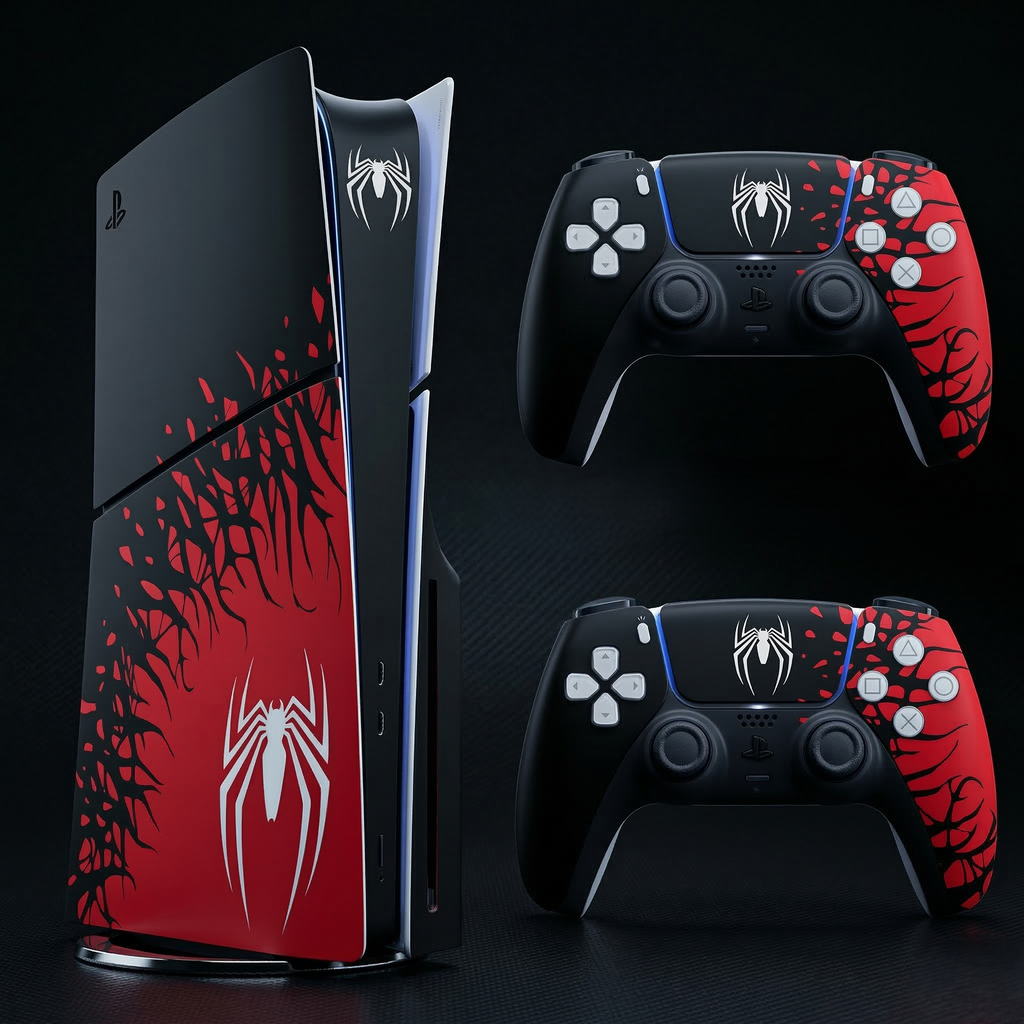 PS5 Slim Superhero Vinyl Skin Set For Console & Controller