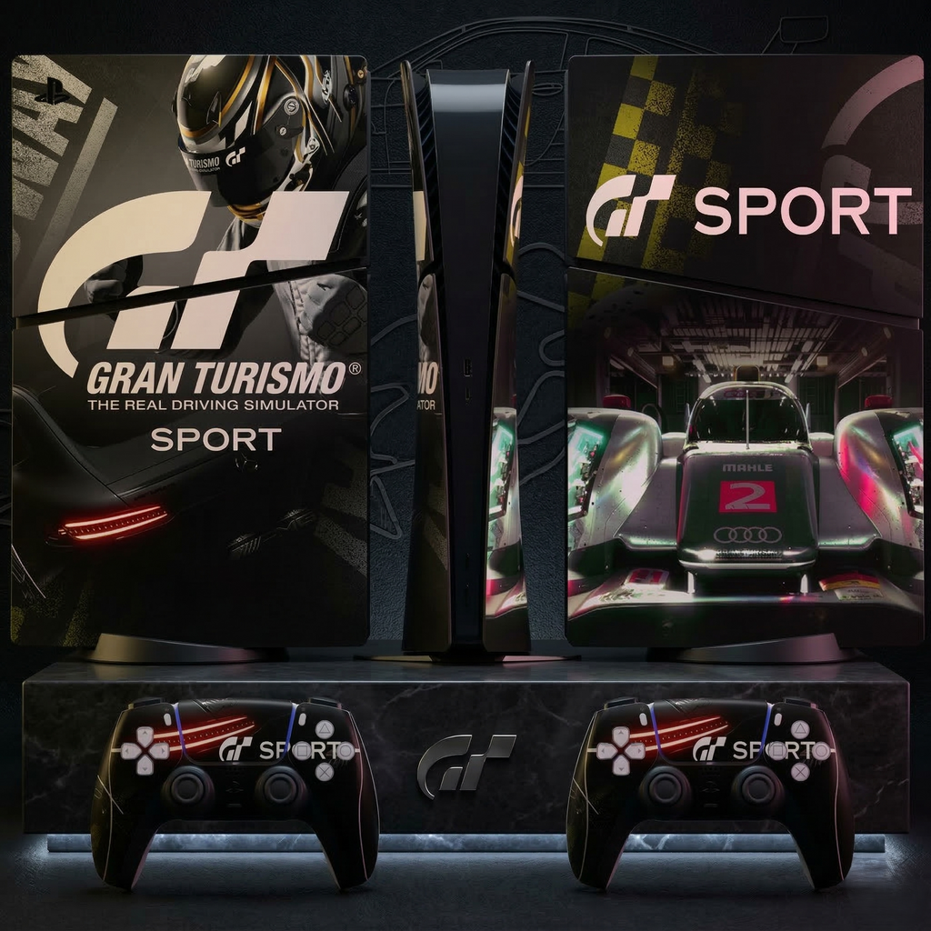 Gran Turismo PS5 Slim Digital Vinyl Skin Set For Console & 2 Controller