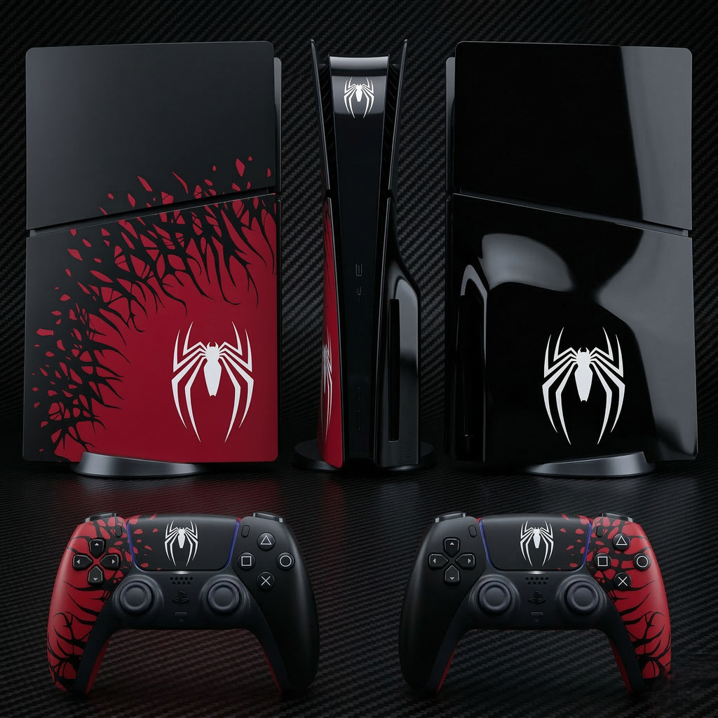 PS5 Slim Superhero Vinyl Skin Set For Console & Controller