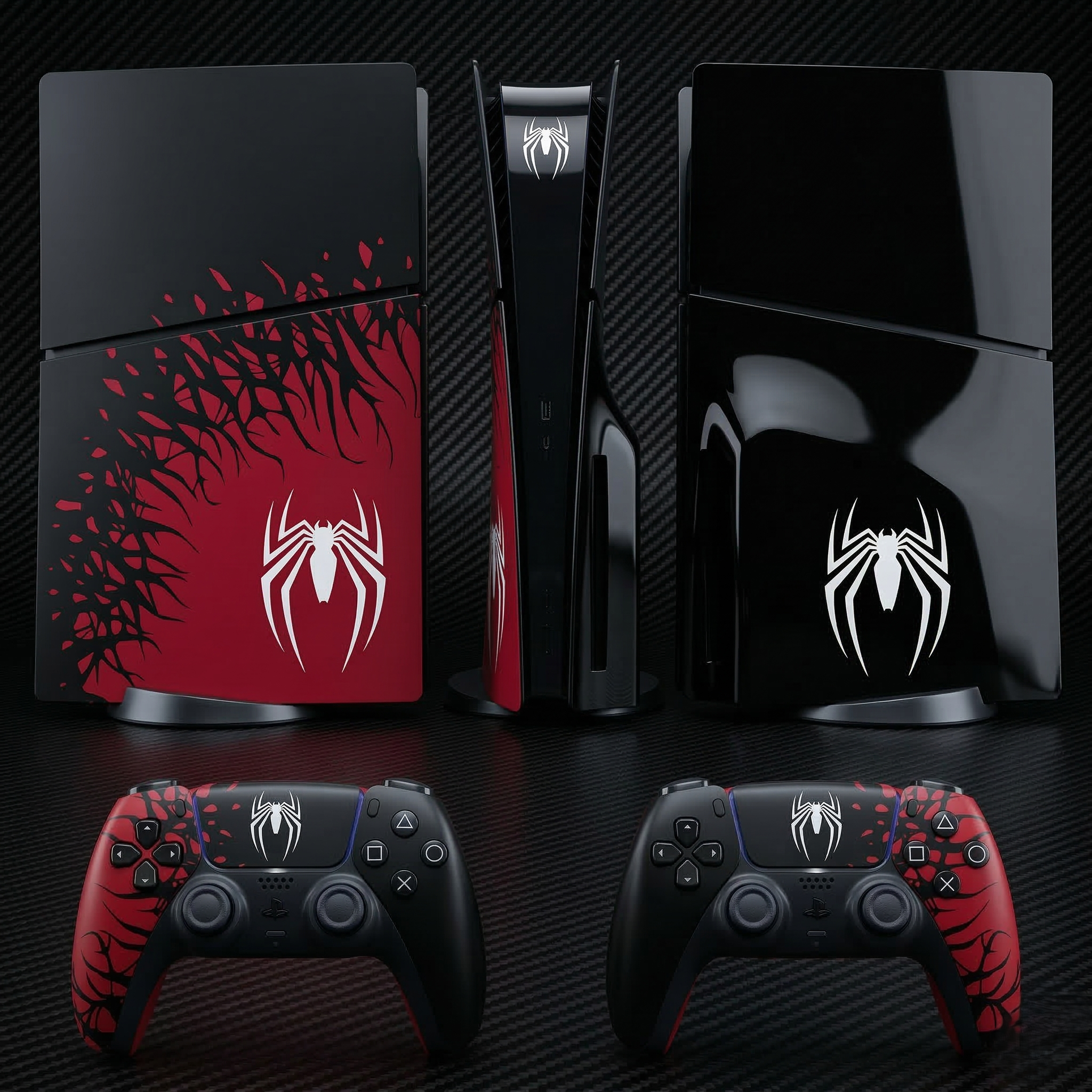 PS5 Slim Superhero Vinyl Skin Set For Console & Controller