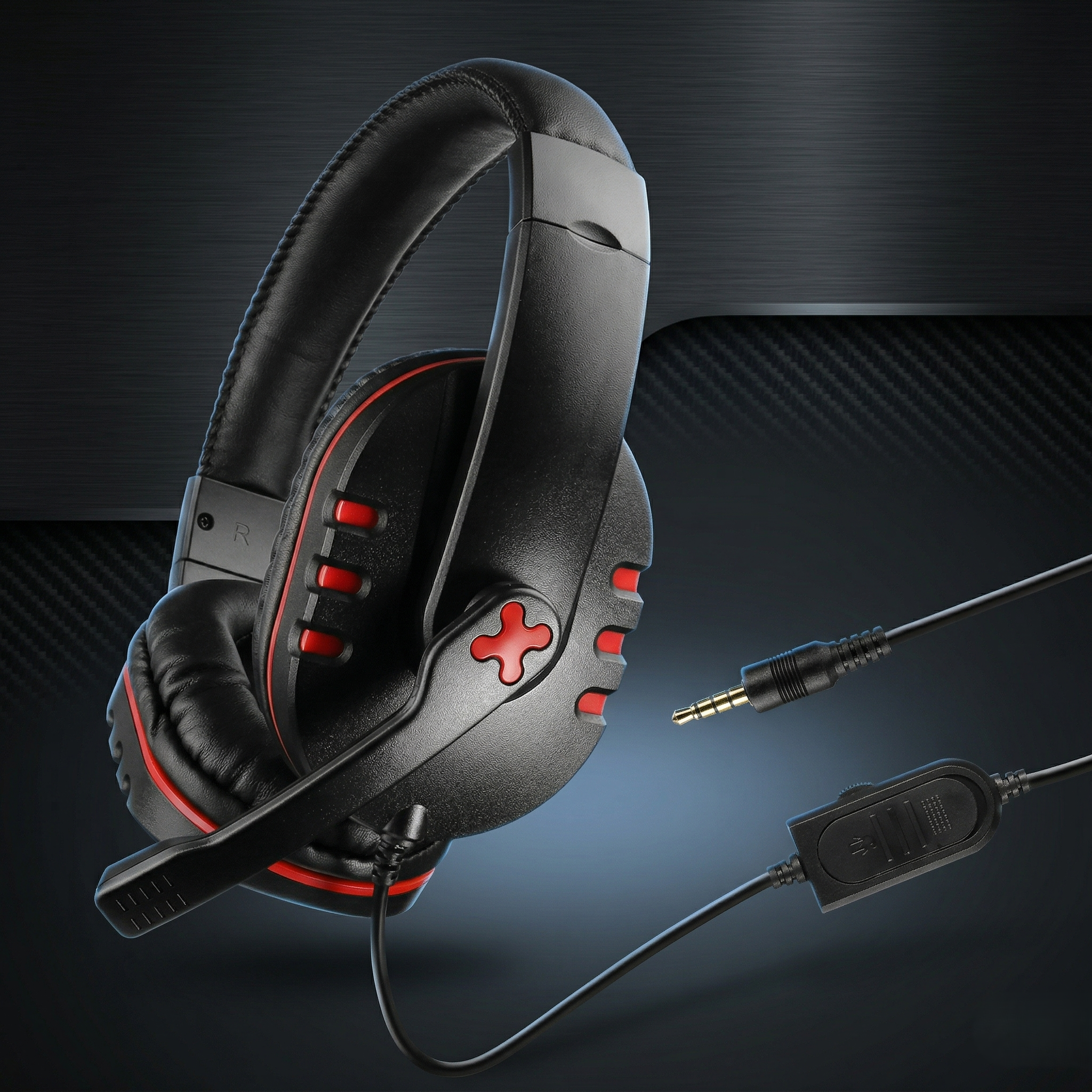 3.5mm Wired Gaming Headphones with Mic for PS4/PC