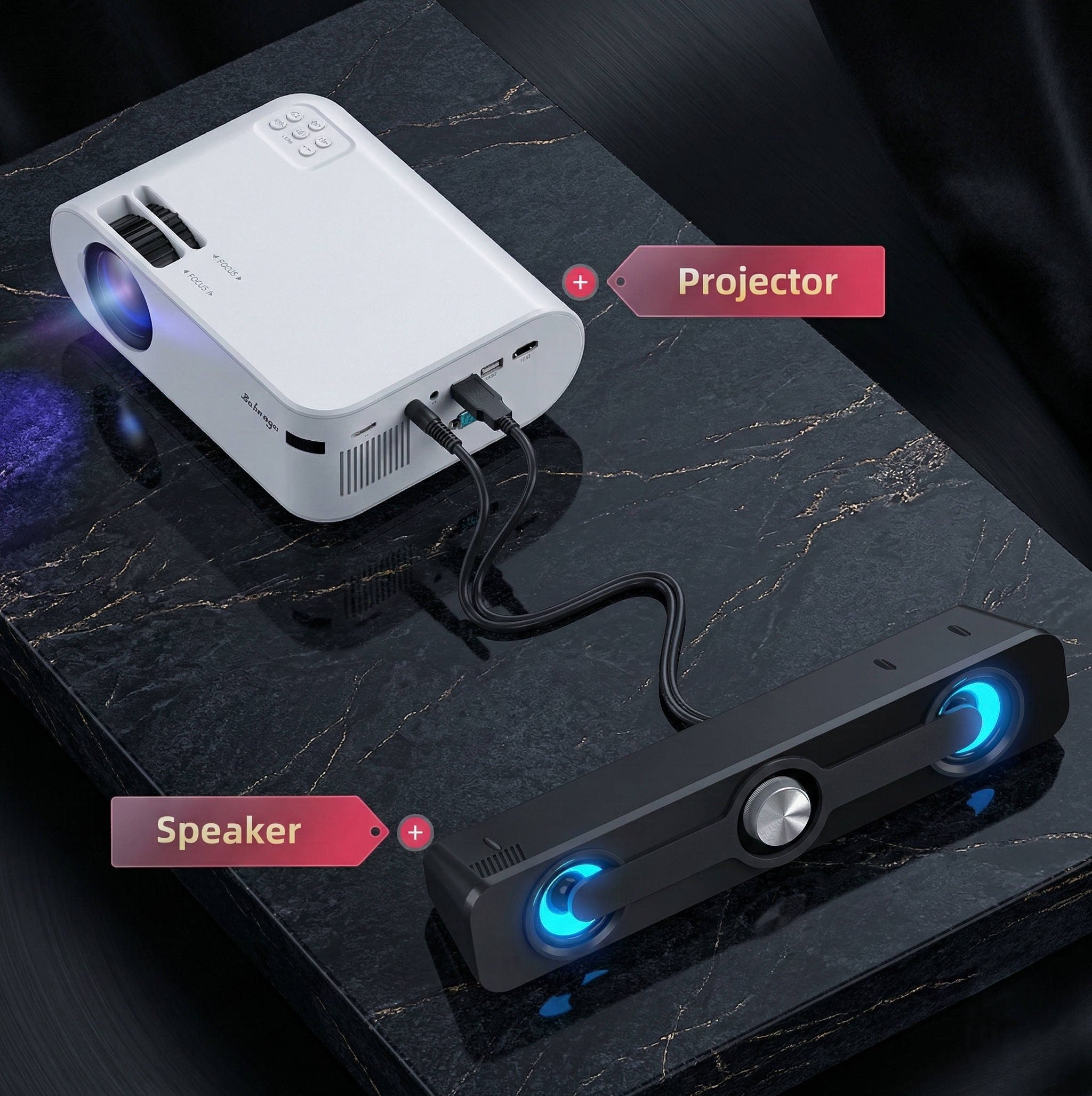 2-in-1 Universal Soundbar | Bluetooth & 3.5mm Aux Support