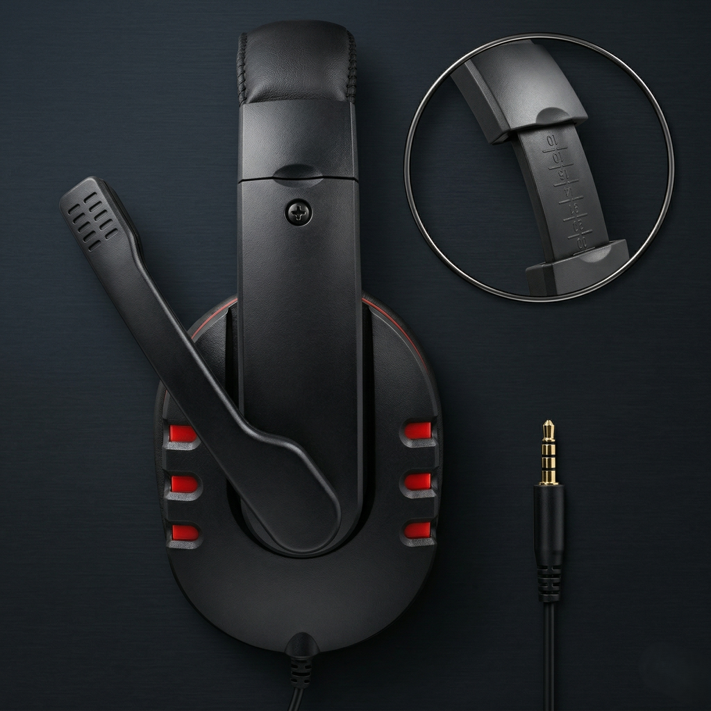 3.5mm Wired Gaming Headphones with Mic for PS4/PC