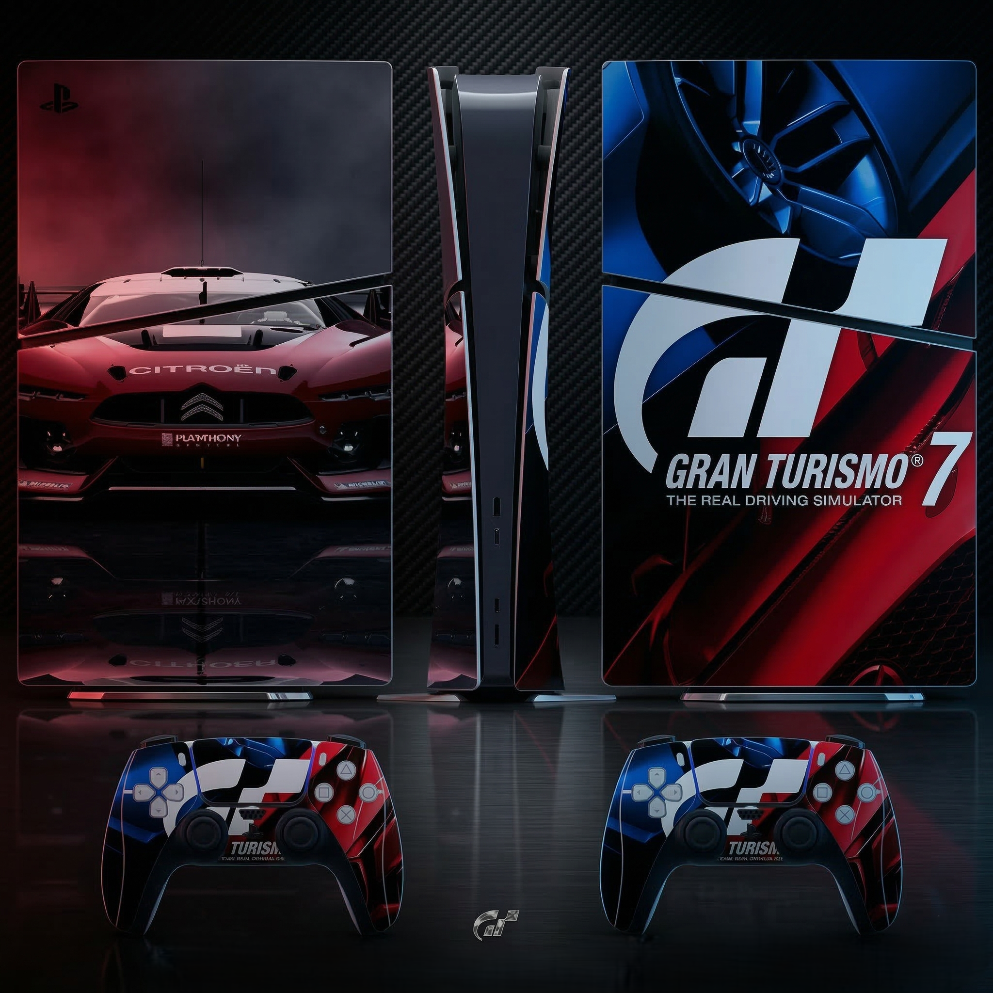 Gran Turismo PS5 Slim Digital Vinyl Skin Set For Console & 2 Controller