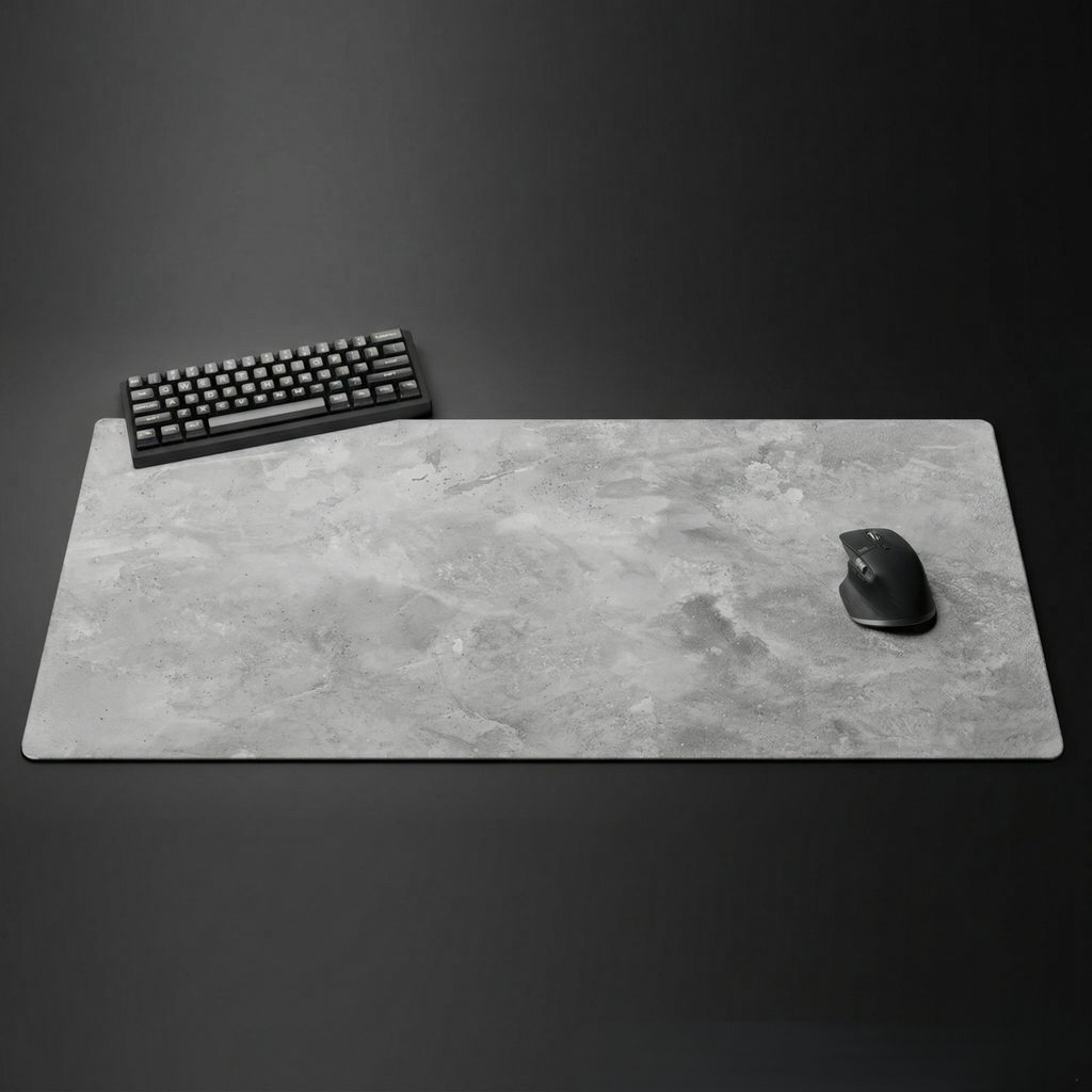 Gray Series Mouse Pad, Overlocked Edges, Desk Mat for PC & Laptop
