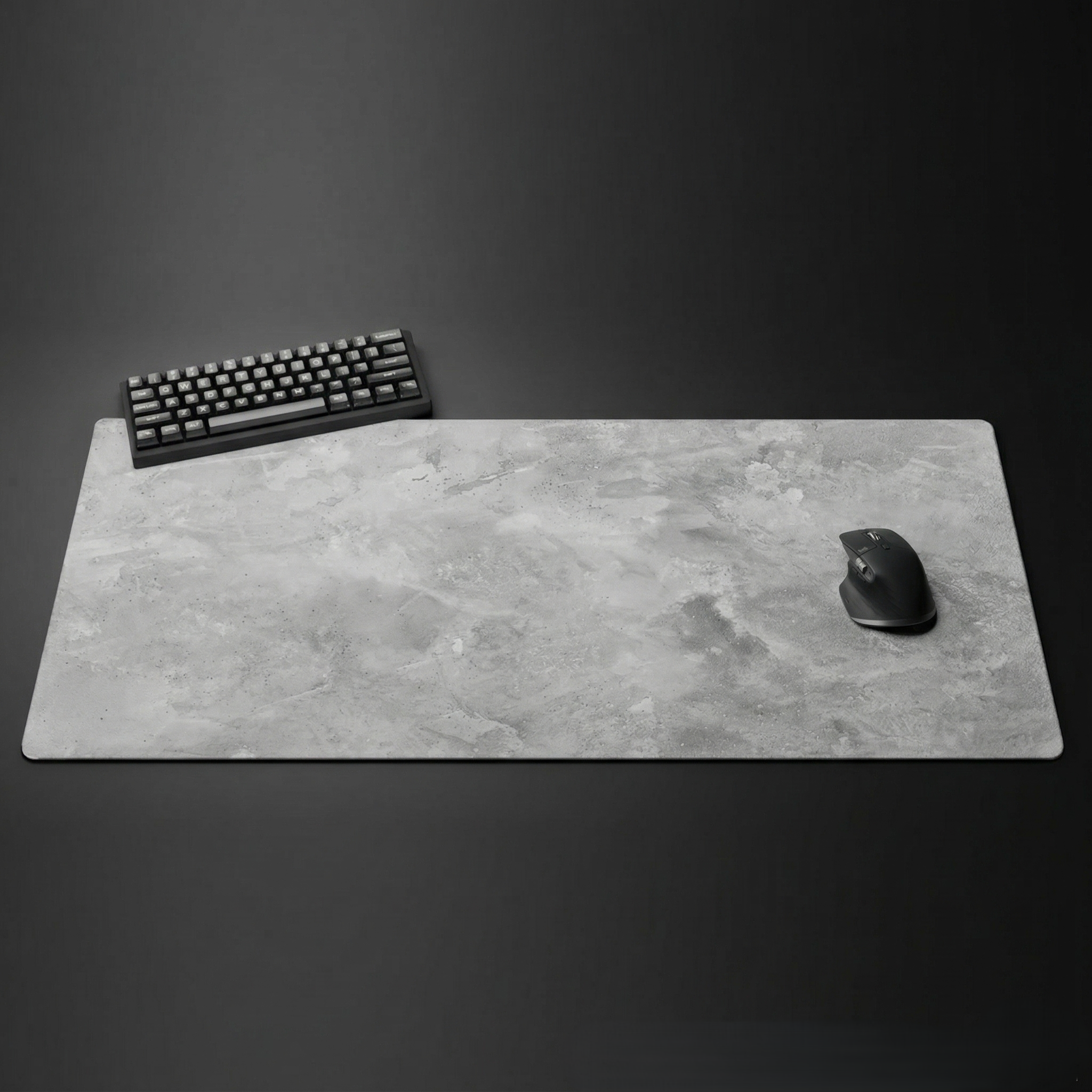 Gray Series Mouse Pad, Overlocked Edges, Desk Mat for PC & Laptop