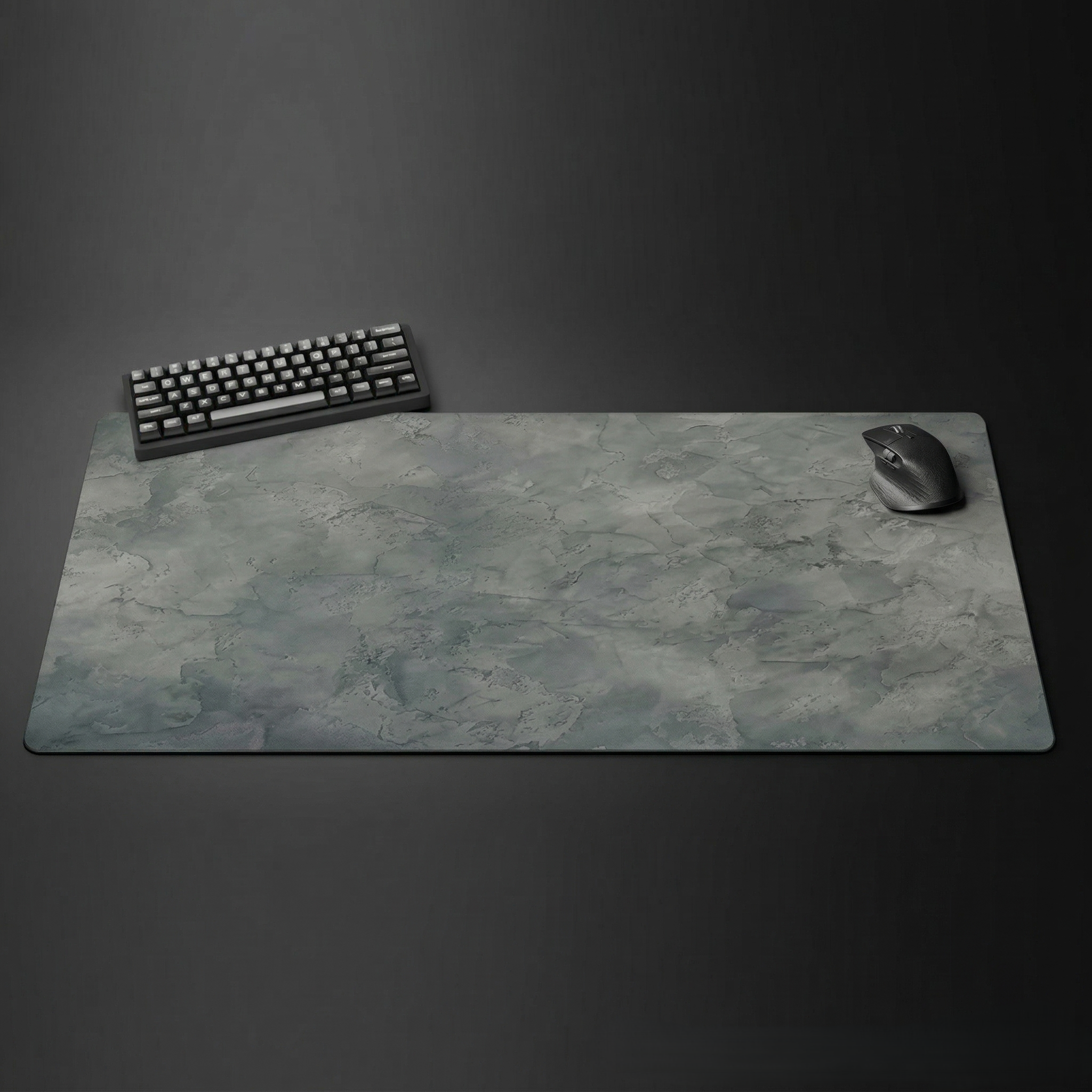 Gray Series Mouse Pad, Overlocked Edges, Desk Mat for PC & Laptop
